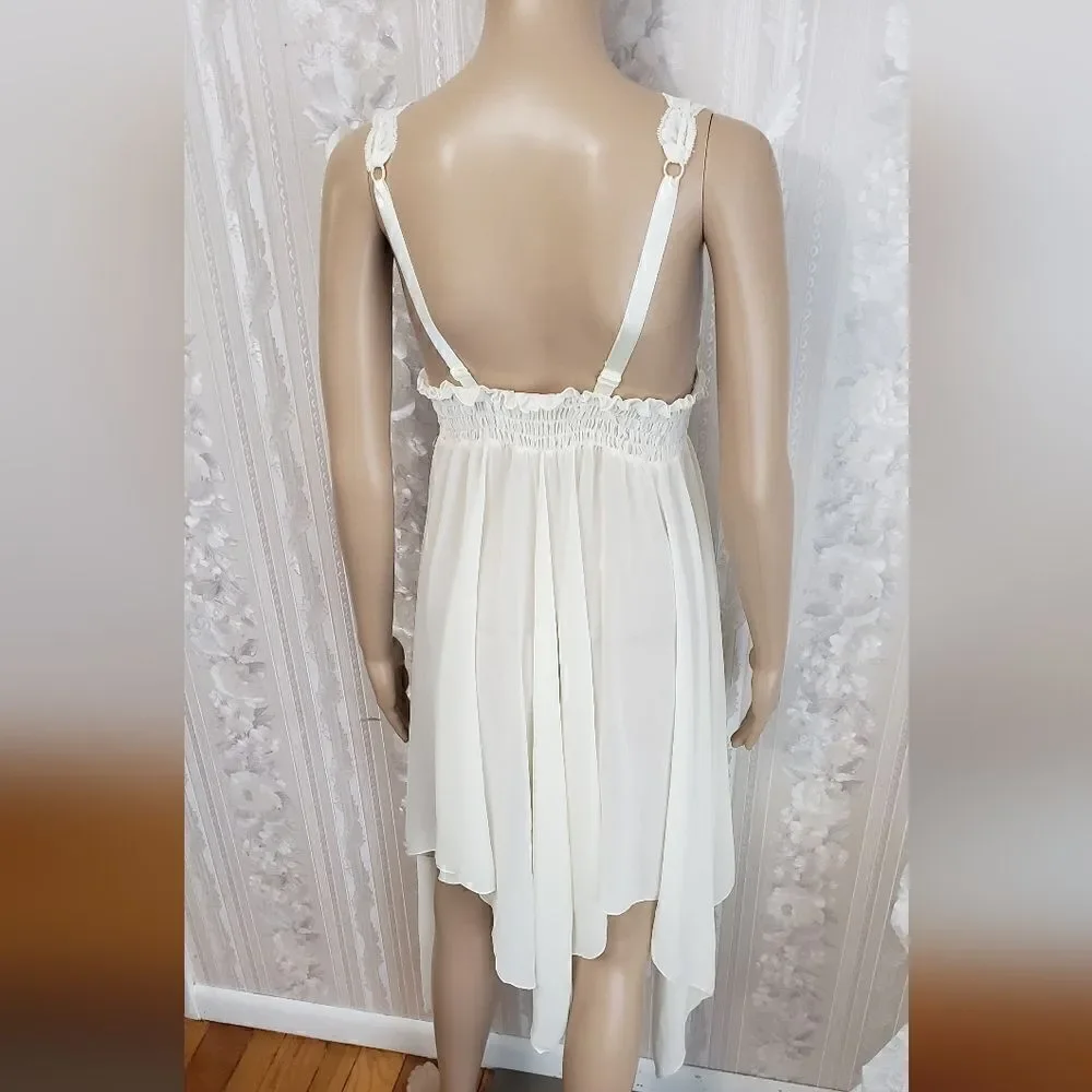 Enchanted Intimate Assymetric Lace Dress Size Small